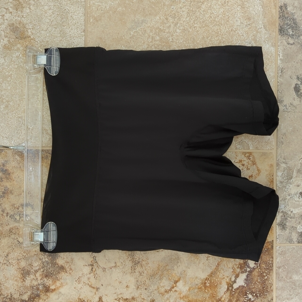 XS Tail Black Semisheer Tennis Shorts Minimalist Activewear Athleisure